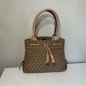 Brown Monogram Tote Bag